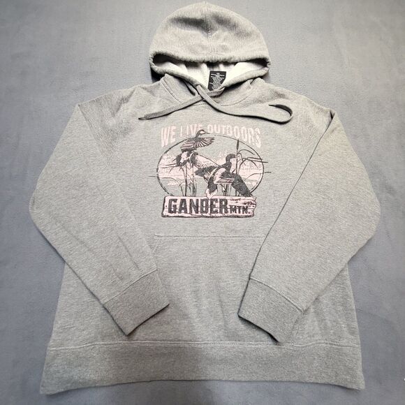Cabela's Tops - Cabelas Hoodie Womens L Gray Pullover Graphic Sweatshirt Long Sleeve